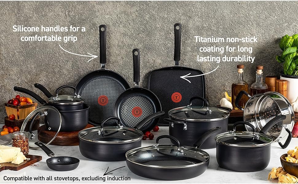 fal Ultimate Hard Anodized Nonstick Cookware Set 