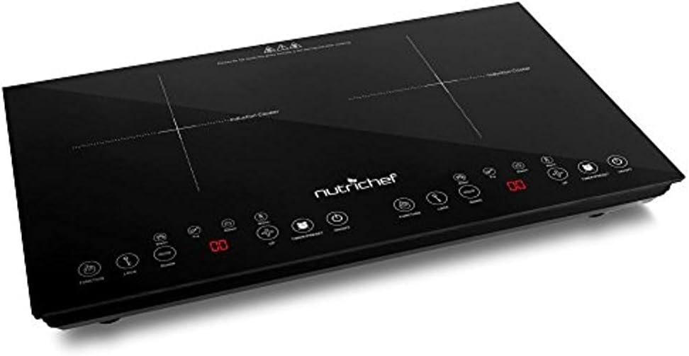 NutriChef Double Induction Cooktop