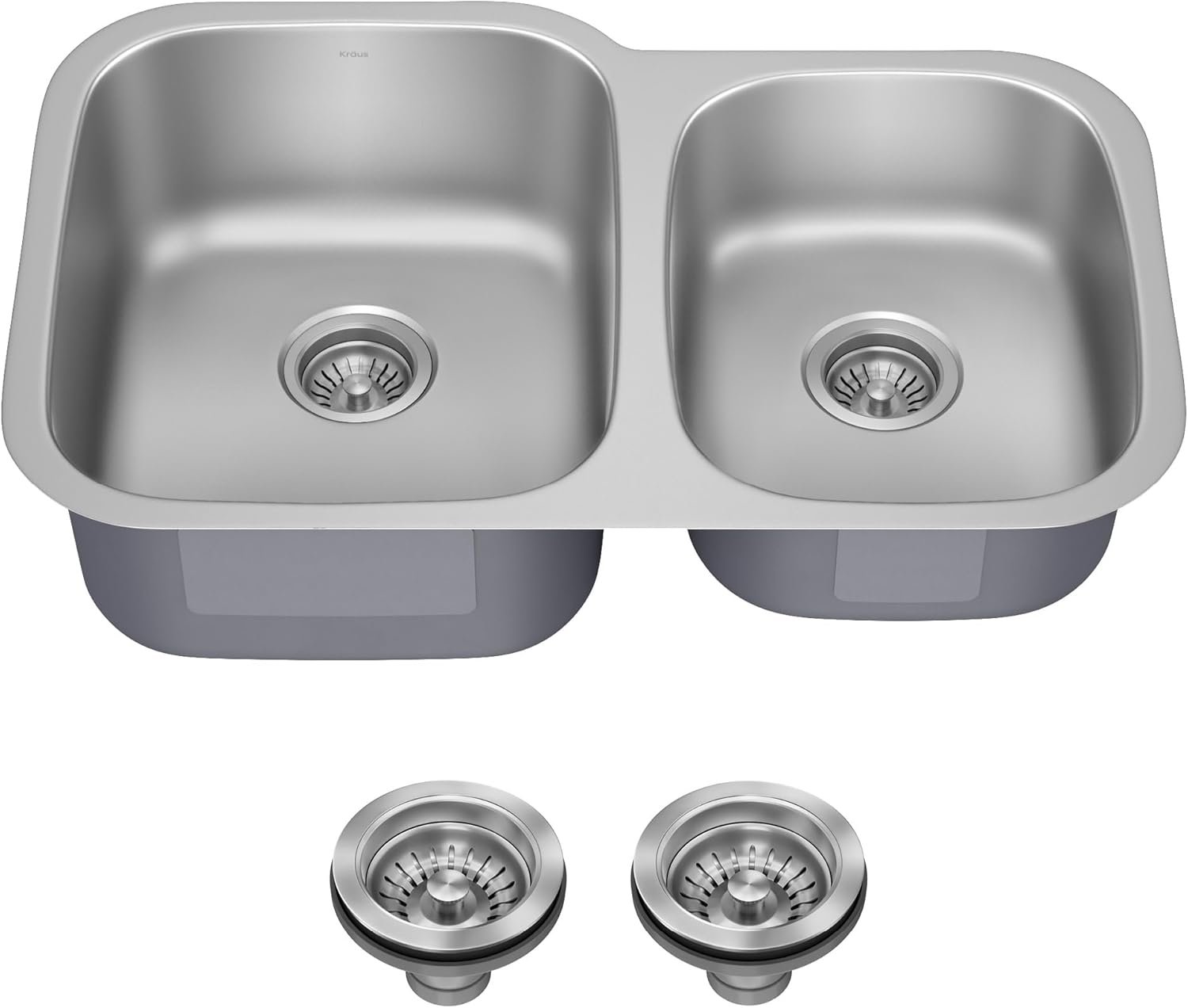 KRAUS Premier 32-inch Undermount 60/40 Double Bowl 