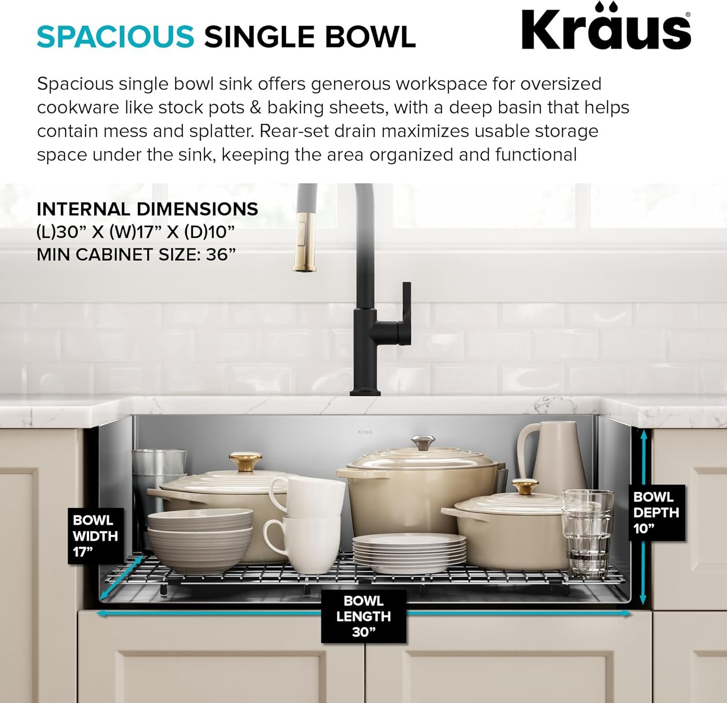 Kraus KHU100-32 Standart PRO Undermount Sink