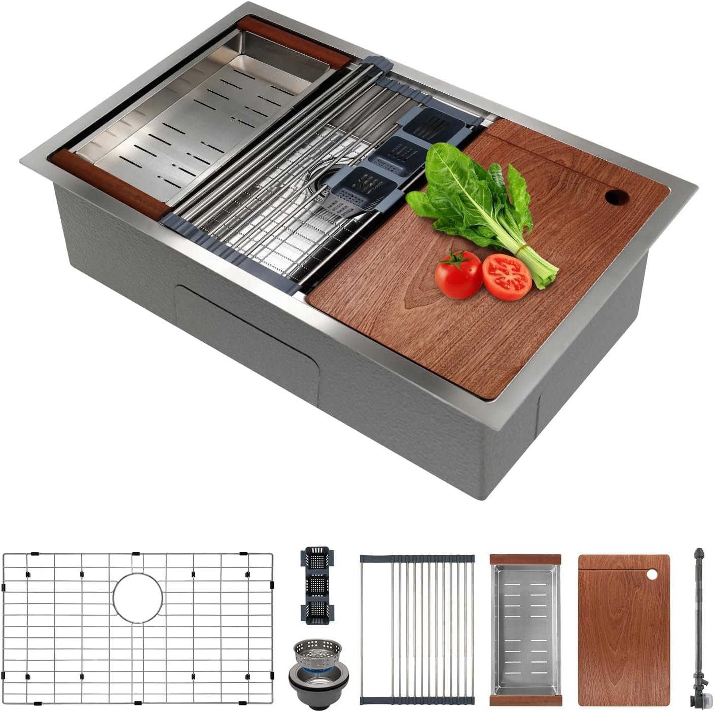 SANYCASA 30 Inch Undermount Kitchen Sink SANYCASA Undermount Kitchen Sink