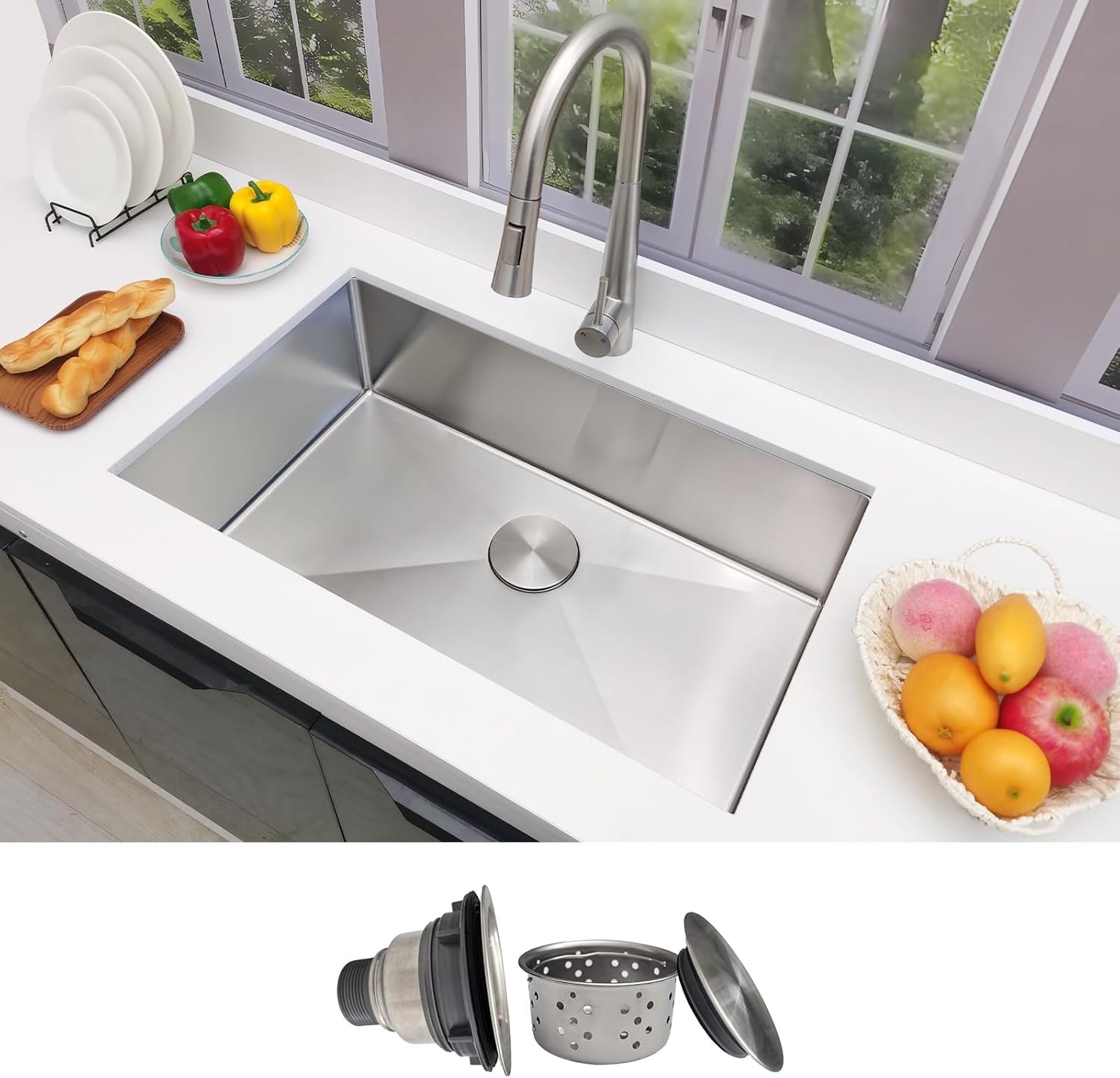 types of kitchen sink materials