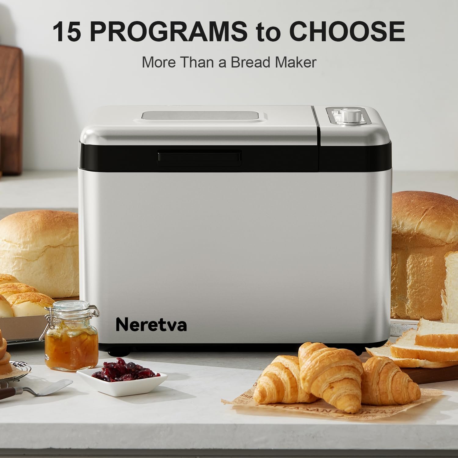 Neretva 3.3LB &15-in-1 Bread Maker1 Neretva 3.3LB &15-in-1 Bread Maker